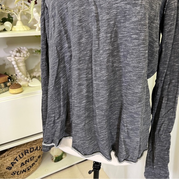 Free People Beach Cowl Neck Tee Grey - Picture 3 of 10